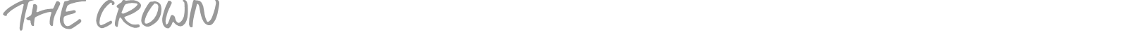 The Crown font preview